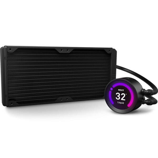 NZXT Kraken Z63 RGB 280mm Liquid Cooler with LCD Display, Black