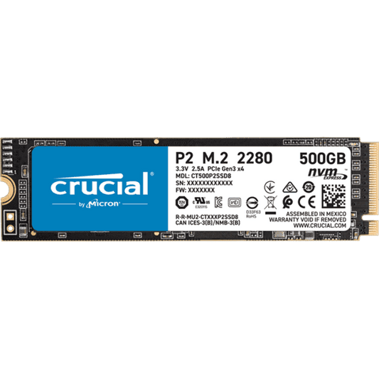 Crucial P2 500GB PCIe M.2 2280 SSD