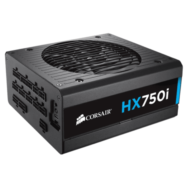 CORSAIR HXi Series HX750i High-Performance ATX Power Supply — 750 Watt 80 Plus PLATINUM Certified PSU