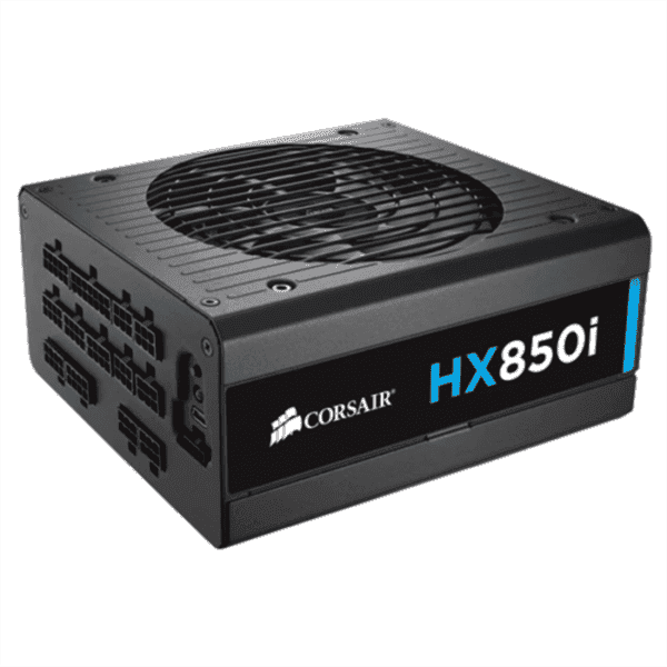 CORSAIR HXi Series HX850i High-Performance ATX Power Supply — 850 Watt 80 Plus PLATINUM Certified PSU