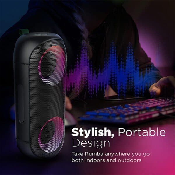 Vertux Rumba Immersive Wireless Speakers With “AuraSync” LED Lights