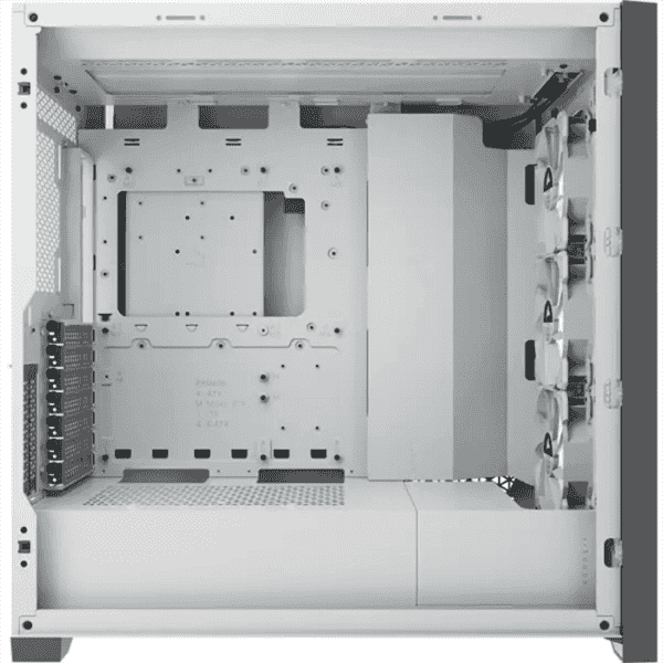 Corsair iCUE 5000X RGB Tempered Glass Mid-Tower ATX Computer Case/Gaming Cabinet - White