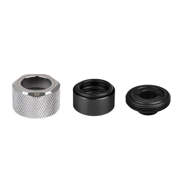 Thermaltake Pacific C-PRO G1/4 PETG Tube 16mm OD Compression – Chrome (6-Pack Fittings)