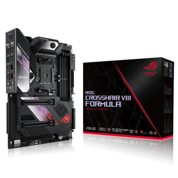 ASUS ROG Crosshair VIII Formula ASUS ROG Crosshair VIII Formula AMD X570 ATX gaming motherboard