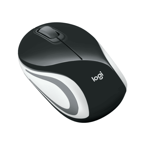 Logitech M187 USB Wireless Optical Mini Mouse Black & White