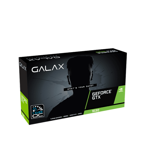GALAX GeForce  GTX 1630 EX (1-Click OC Feature) 4GB GDDR6 64-bit DP/HDMI/DVI-D Graphics Card