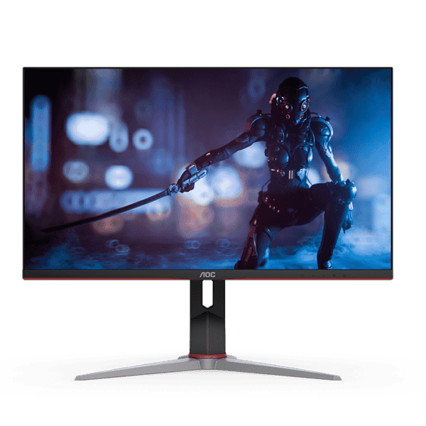 AOC U28G2X/D 28″W IPS Technology, 3840×2160, 1MS,144Hz,AMD FreeSync Premium,HDMI2.1(HDR)×2,DP1.4(HDR)×2,100x100mm VESA, Height Adjustable ,Black and Red