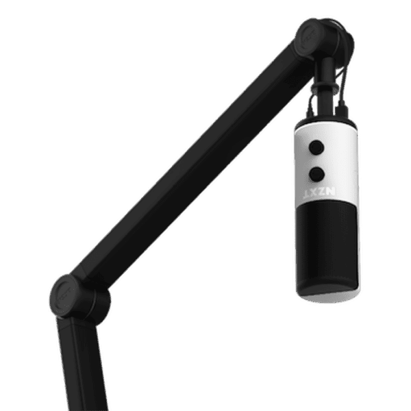NZXT Capsule Cardioid USB Microphone, Frequency Response 20Hz – 20kHz, 24-bit/96kHz/white, Max SPL 120dB,