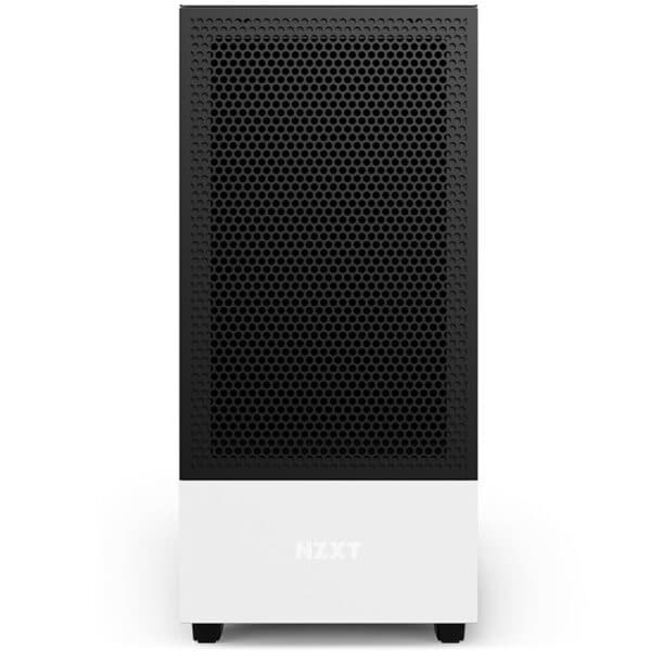 Nzxt H510 Flow Mid Tower Tempered Glass Computer Case - White I Gaming Cabinet Support Mini-ITX, MicroATX, ATX Motherboard 2 x 120 mm Fan Included, White
