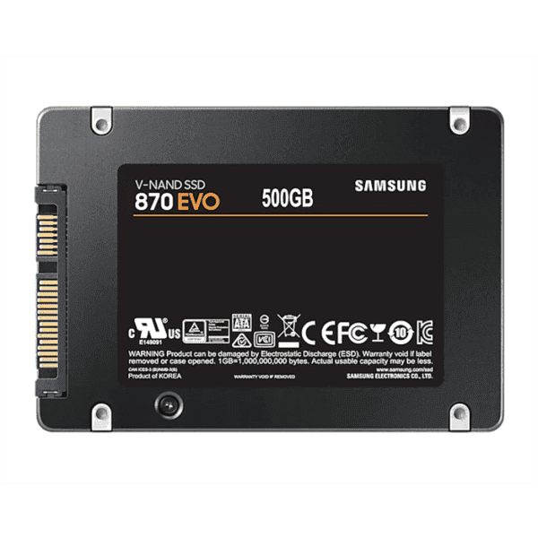 SAMSUNG 870 EVO 500GB SATA III 2.5 inch SSD