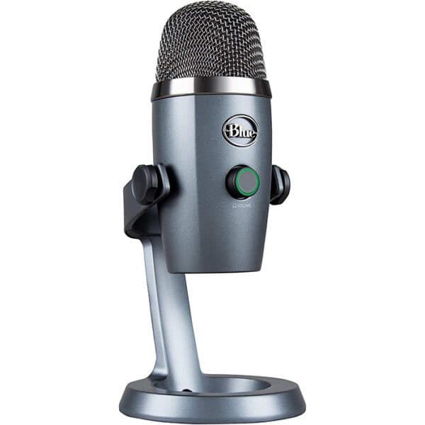 Logitech Blue Yeti Nano USB Microphone, 20Hz – 20kHz Frequency Response, 24 Bit Rate, 120dB Max SPL, USB 3.5 mm Connector Type, Shadow Gray