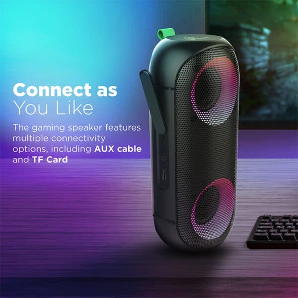 Vertux Rumba Immersive Wireless Speakers With “AuraSync” LED Lights