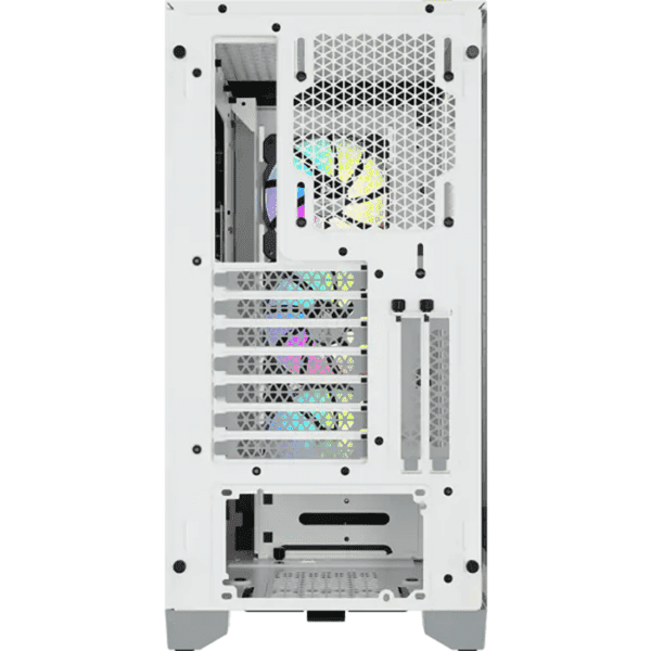 CORSAIR iCUE 4000X RGB Tempered Glass Mid-Tower ATX Case, White