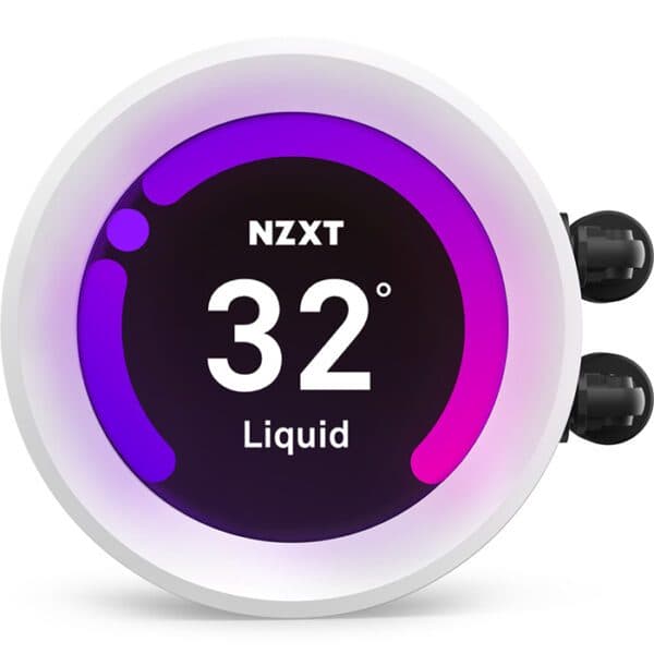 NZXT Kraken Z63 RGB 280mm Liquid Cooler with LCD Display, White