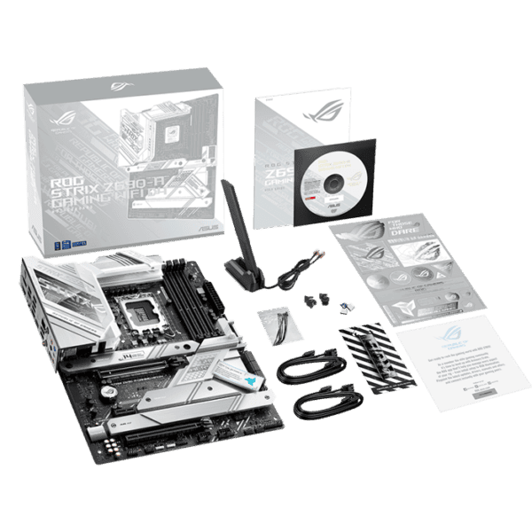 ASUS ROG Strix Z690-A Gaming WiFi D4Intel®Z690 LGA 1700 ATX motherboard, SATA and AURA Sync RGB lighting