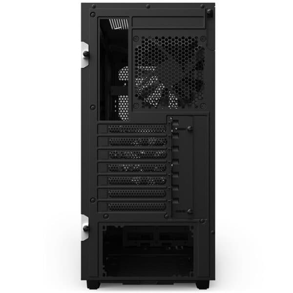 Nzxt H510 Flow Mid Tower Tempered Glass Computer Case - White I Gaming Cabinet Support Mini-ITX, MicroATX, ATX Motherboard 2 x 120 mm Fan Included, White