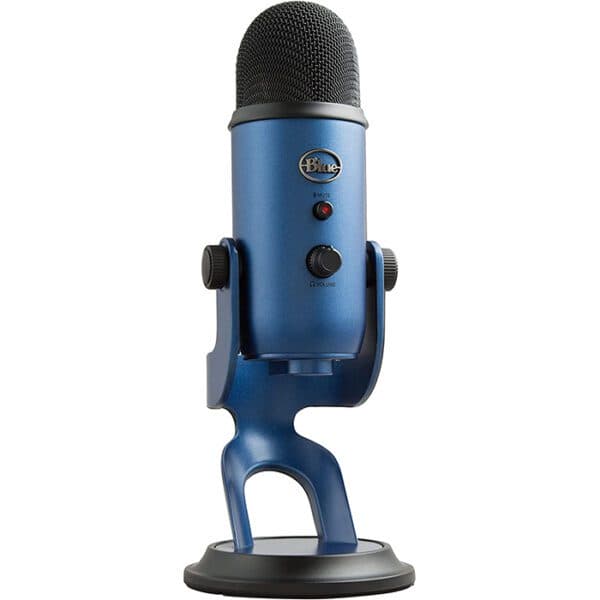 Logitech Blue Yeti USB Microphone, 120 dB Sensitivity, Corded USB, For Podcasting / Streaming / ASMR & More, Broadcast Quality 48 kHz / 16-Bit Audio, Midnight Blue