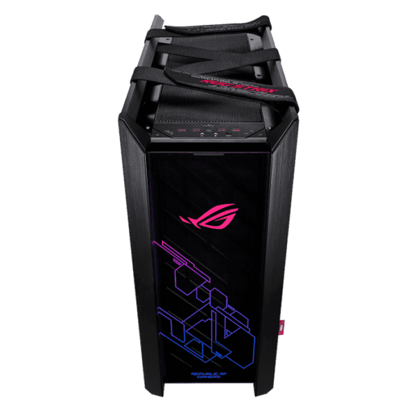 ROG Strix Helios RGB ATX/EATX mid-tower gaming case with tempered glass, aluminum frame, GPU braces, 420mm radiator support and Aura Sync, Black