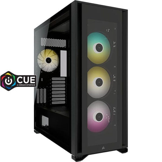 Corsair iCUE Certified – 7000X Gaming PC – AMD Ryzen 7 7700X, Nvidia RTX 4090, 64GB(2*32) RAM 5200MHz DDR5, 1TB SSD M.2 ,2TB HDD, 1200W PSU, Liquid Cooler