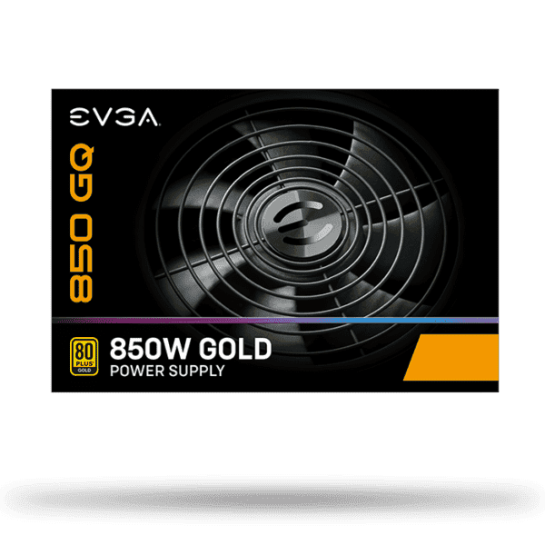 EVGA 850 GQ, 80+ GOLD 850W, Semi Modular, EVGA ECO Mode, 5 Year Warranty, Power Supply