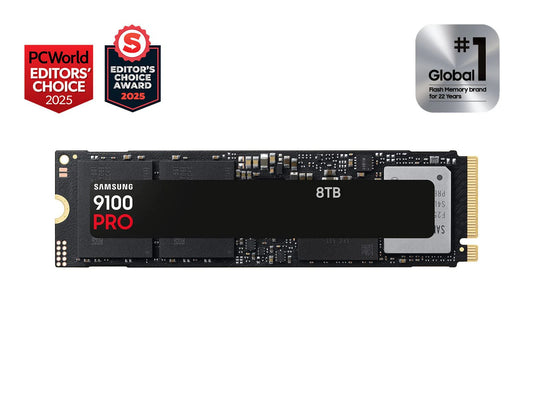 Samsung 9100 PRO 8TB PCIe Gen5 NVMe M.2 SSD – Up to 14,800MB/s Extreme Performance Storage