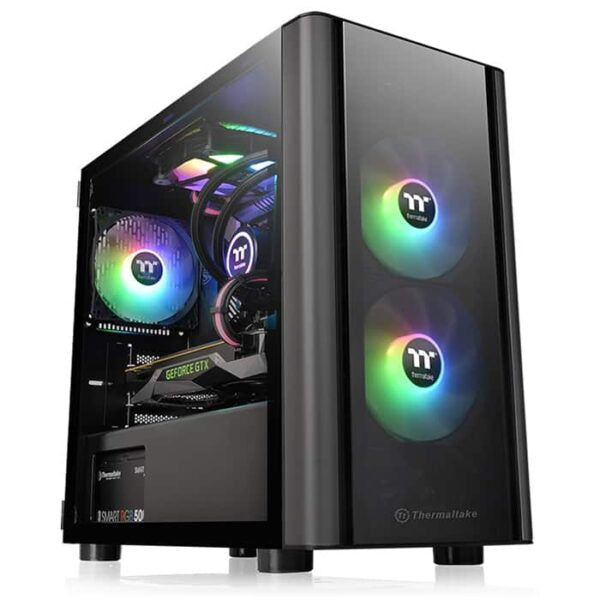 Thermaltake V150 Tempered Glass Micro Case , Black