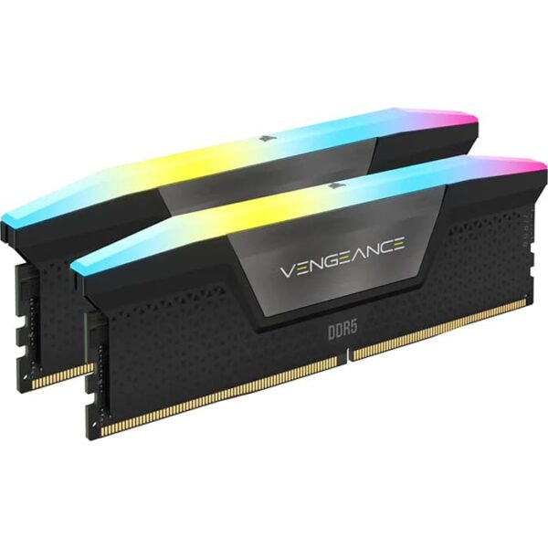 CORSAIR VENGEANCE RGB 64GB (2x32GB) DDR5 DRAM 6000MHz Z40 Memory Kit, Black