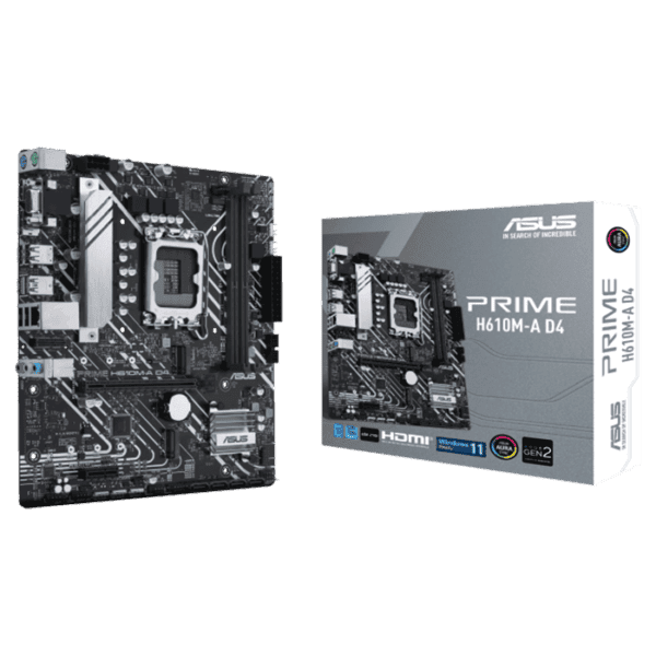 Asus Prime H610M-A D4 Intel® H610 (LGA 1700) mic-ATX motherboard with DDR4