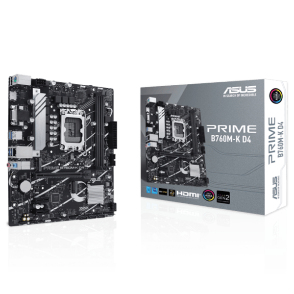 Asus Prime B760-M K D4 LGA 1700 Intel mATX Motherboard