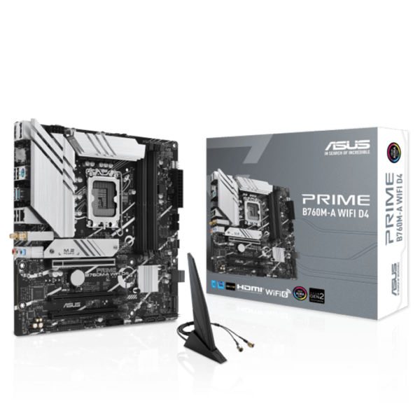 Asus Prime B760-M A WIFI D4 Intel® B760 (LGA 1700) mATX Motherboard