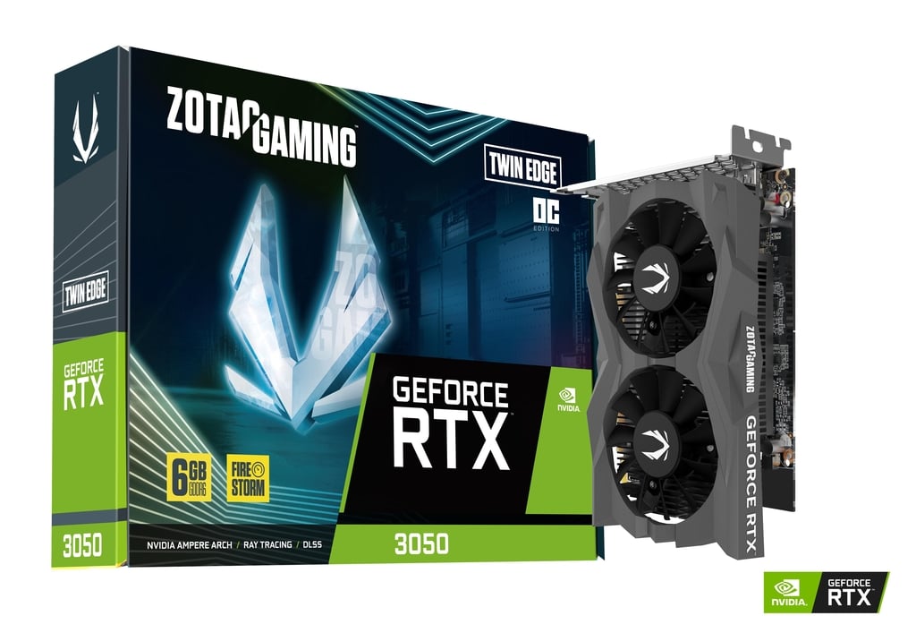 ZOTAC GAMING GeForce RTX 3050 6GB GDDR6 Twin Edge OC Graphics Card
