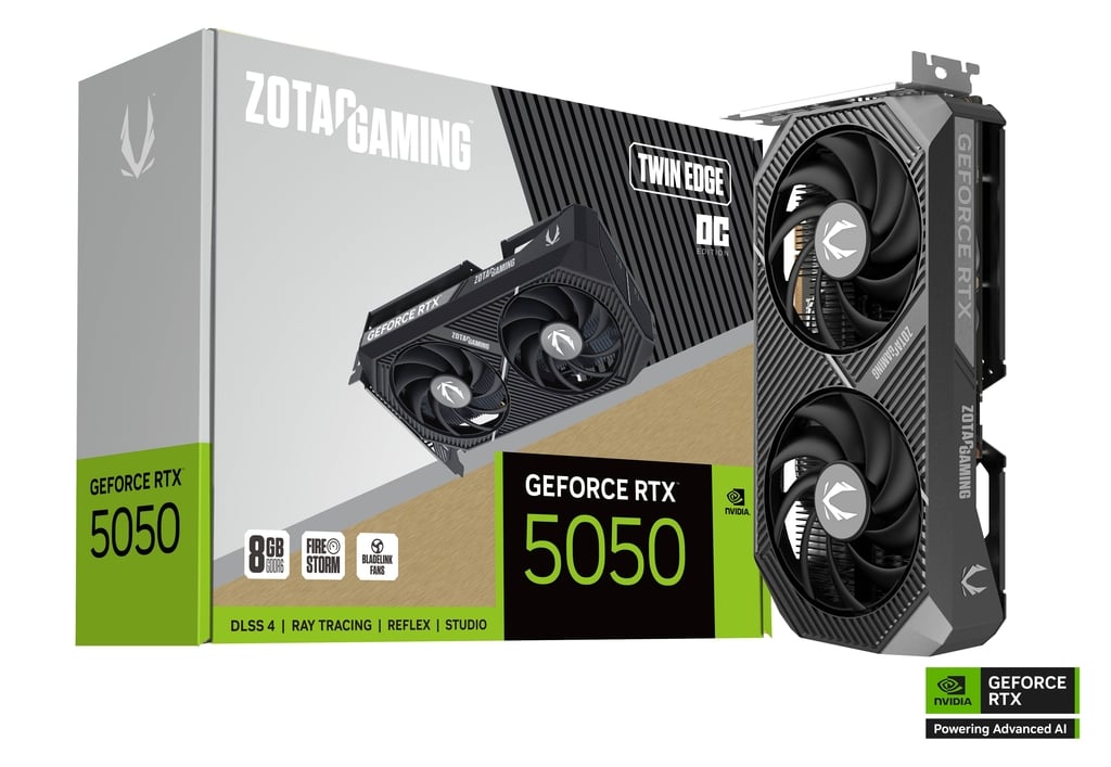 ZOTAC GAMING GeForce RTX 5050 Twin Edge OC 8GB GDDR6 Graphics Card