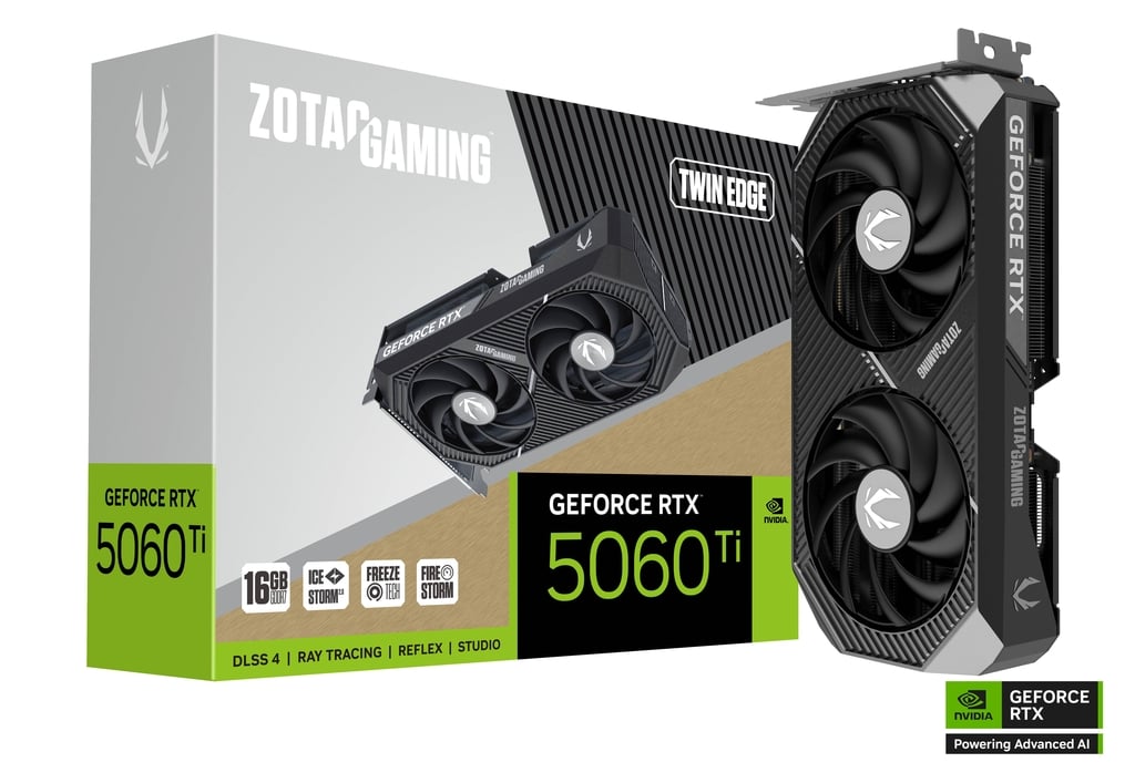 ZOTAC GAMING GeForce RTX 5060 Ti 16GB Twin Edge OC GDDR7 Graphics Card