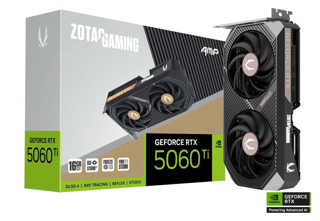 ZOTAC GAMING GeForce RTX 5060 Ti 16GB AMP GDDR7 Graphics Card
