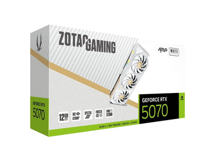 ZOTAC GAMING GeForce RTX 5070 AMP White Edition 12GB GDDR7 Graphics Card
